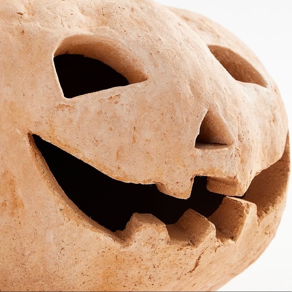 Pottery Barn Medium Size Handmade Terracotta Spooky and Cute Jack O' Lan… - Picture 9 of 16